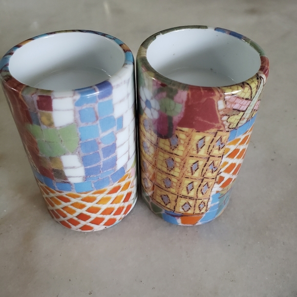 Round Porcelain Modern Candlestick Holders